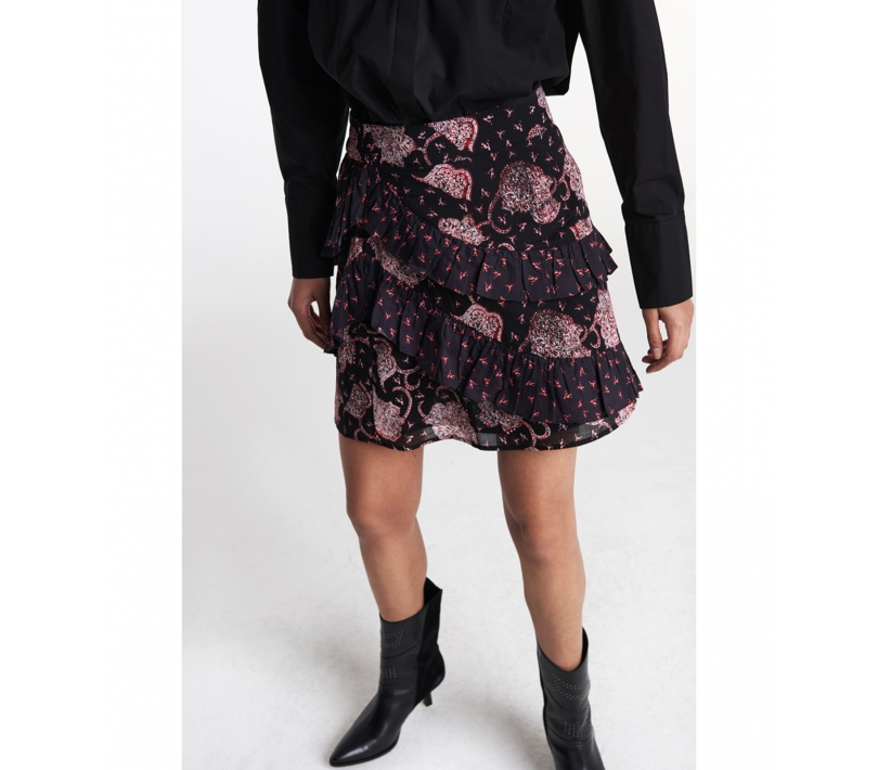 Alix The Label Flower Paisley Ruffled rok dames