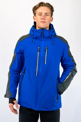 Falcon Gabriel ski jas heren blauw dessin