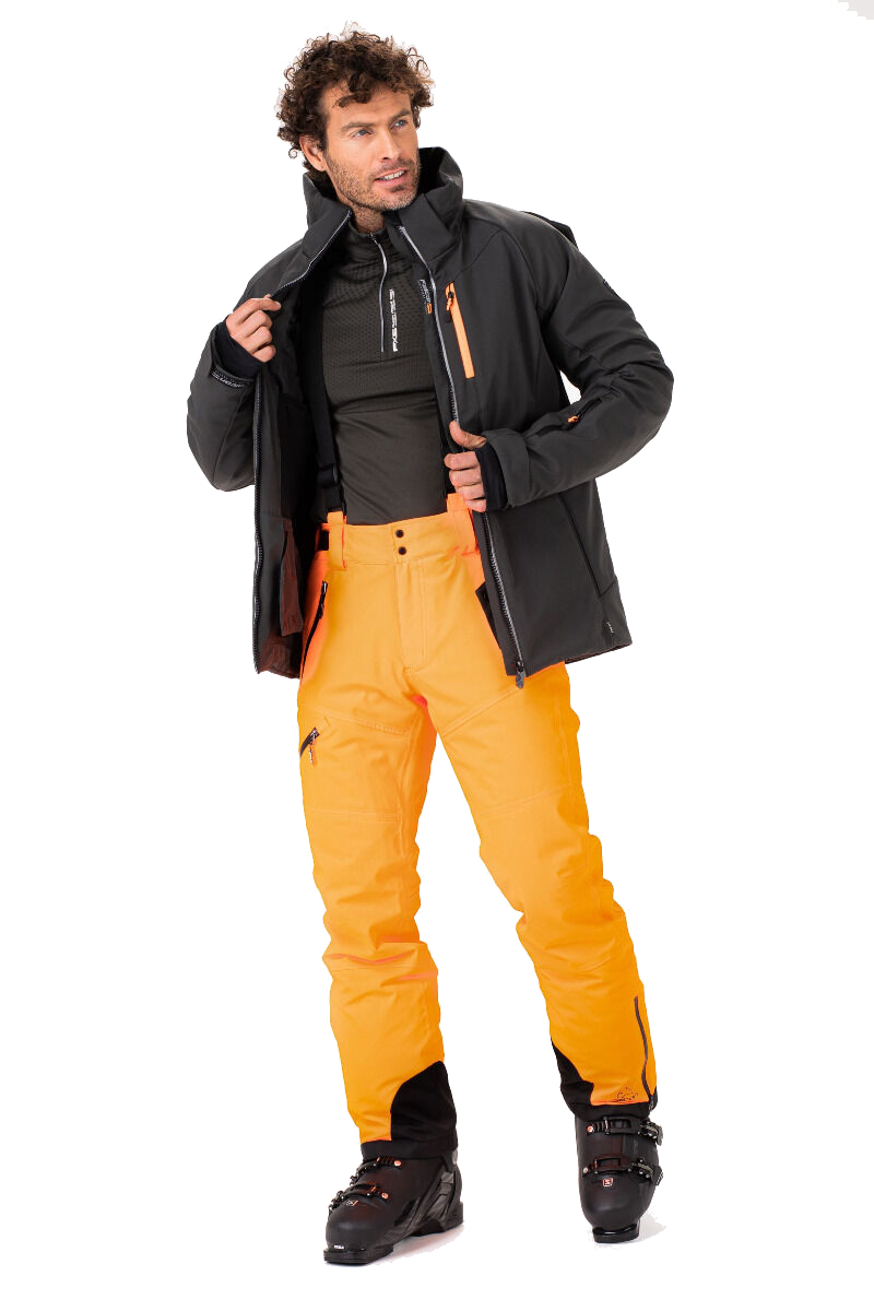 beproeving journalist Hoofdstraat Falcon Spectro ski jas heren zwart dessin van winterjassen