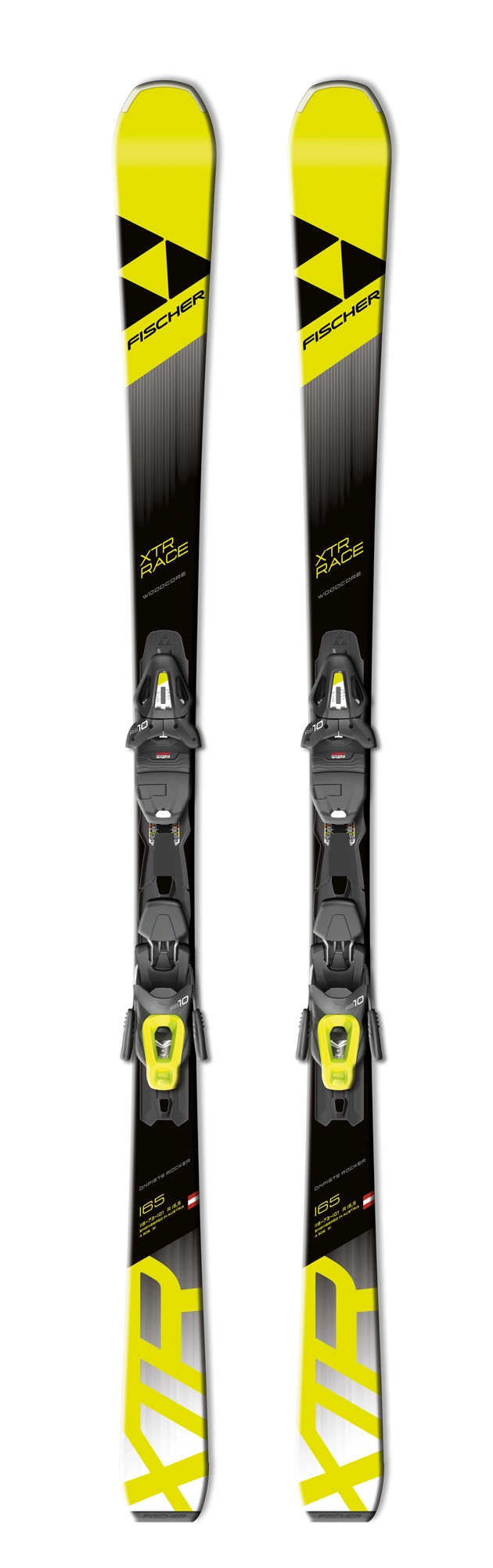 Fischer Race + RS10 sportcarve ski's zwart sportcarve ski's