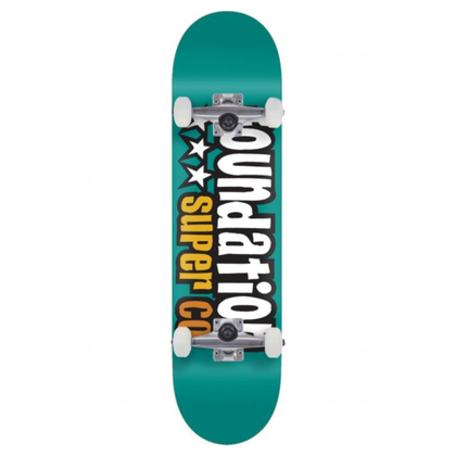Foundation 3 Star Teal skateboard complete mint