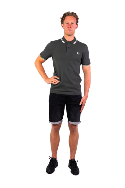 Fred Perry Twin Tipped polo heren groen