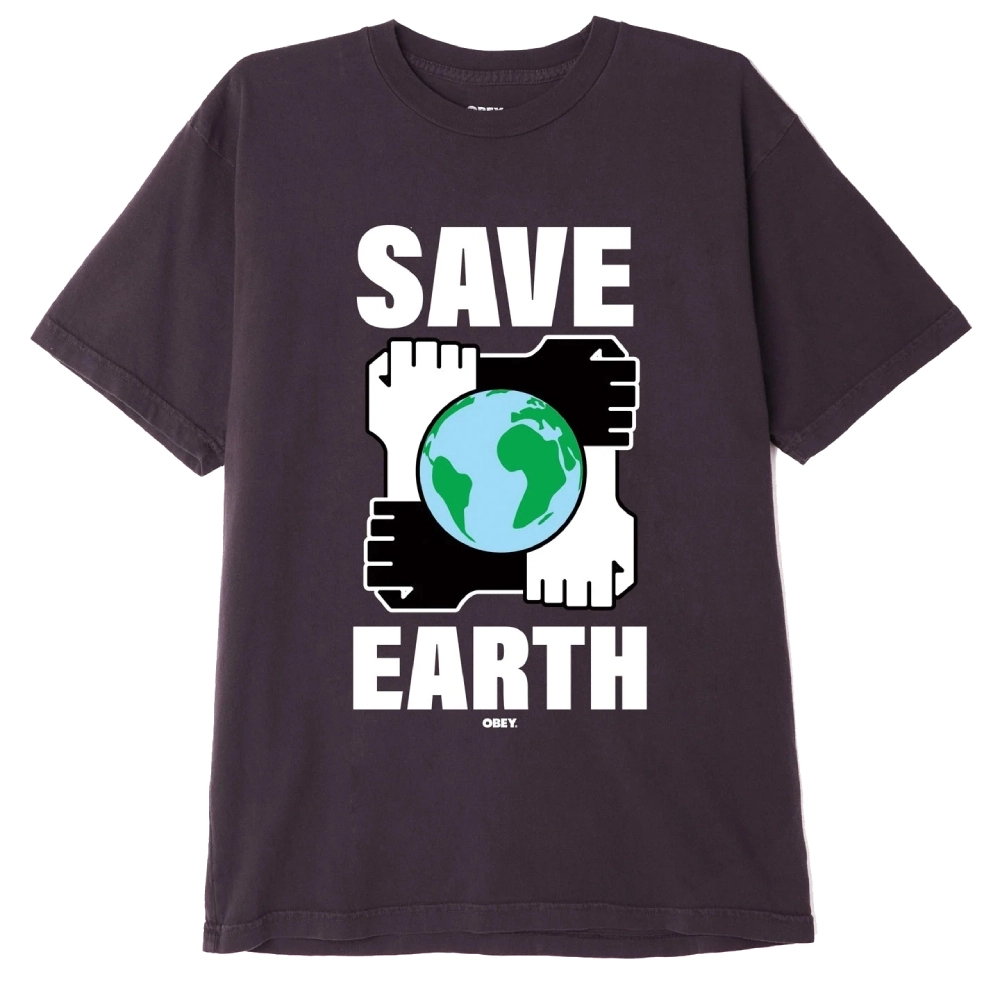 Obey Save The Earth t-shirt heren