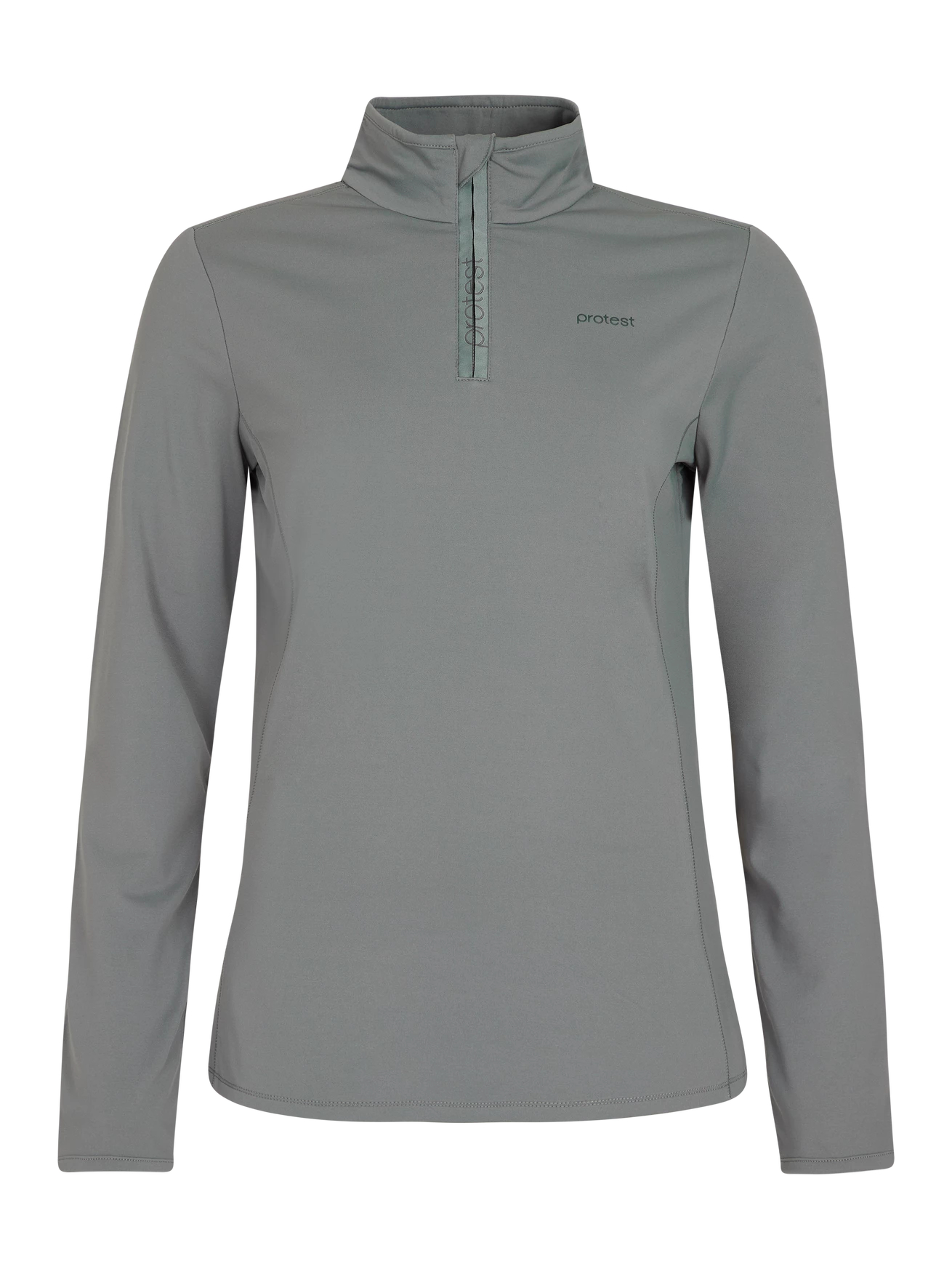 Protest Beste Koop Fabriz 1/4 Zip Top skipully dames groen