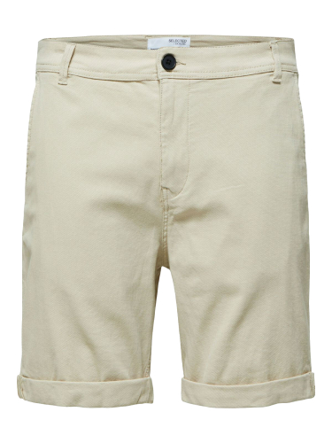 Selected Homme casual short heren licht taupe