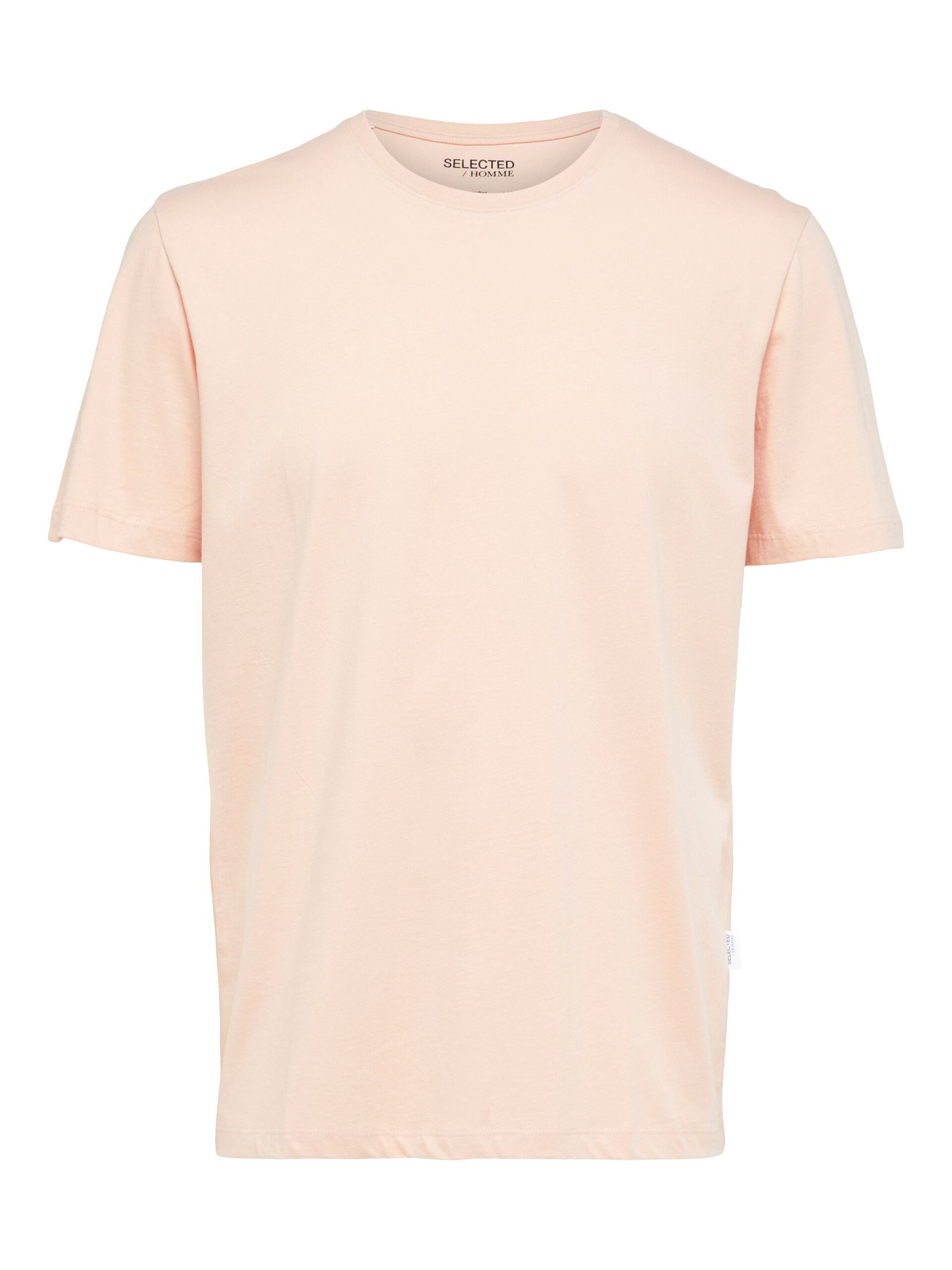 Selected Slhjoseph Pique SS t-shirt heren oranje