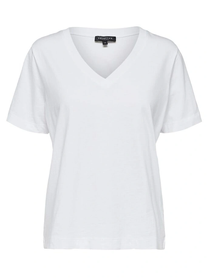 Selected SS V-Neck t-shirt dames
