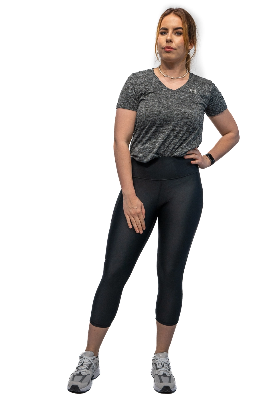 Under Armour Heatgear Armour Hi-Rise sportlegging dames kort zwart