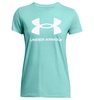 Under Armour Rival Logo Short Sleeve sportshirt dames blauw