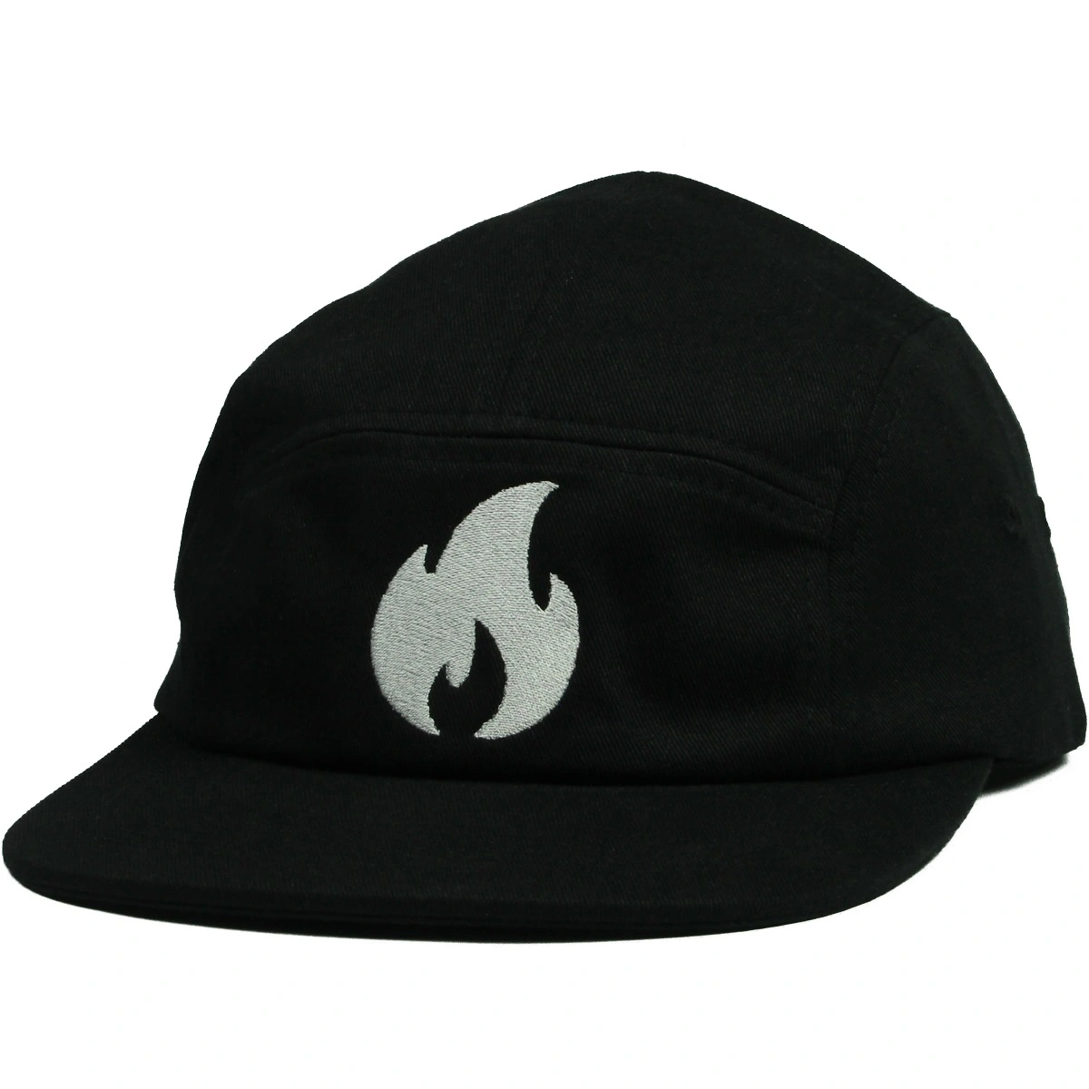 Vuur Family 5 Panel Cap pet skate zwart